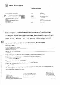 Freistellungsbescheinigung